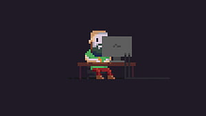 linux, computer, , , hacker, pixel, 8 bit Gallery, Linux Code HD wallpaper