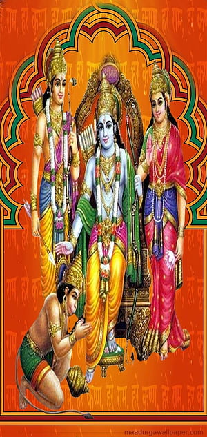 Lord Ram Darbar, Ram Parivar HD phone wallpaper