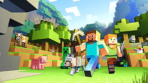 Minecraft Java and Bedrock, Minecraft Java Edition HD wallpaper