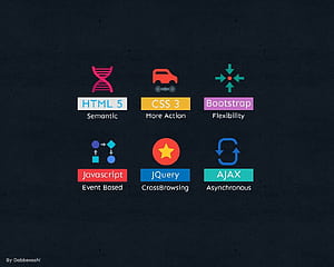 HTML CSS Javascript HD wallpaper