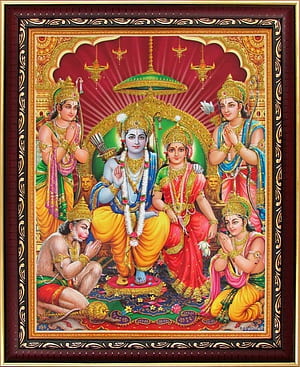Lord Rama Shree Ram Darbar Poster Paper Print & Paintings, Religious, Decorative Posters In India Art, Film, Design, Movie, Music, Nature And Educational Paintings At, Ram Parivar HD phone wallpaper