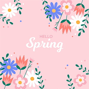 Basic Hello Spring HD phone wallpaper