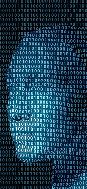 Code Portrait Mobile, Binary Code HD phone wallpaper