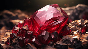 Ruby Gemstone, Ruby Red HD wallpaper