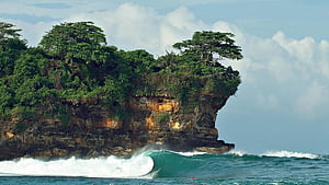 Surfing in East Java, Java HD wallpaper