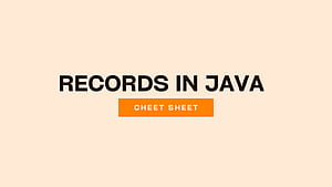Record Classes in Java, Java Cheatsheet HD wallpaper