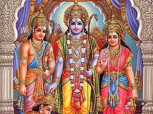 Shree Ram Laxman Sita Mata Hanumanji. शून्यस्यः, Raam laxman HD wallpaper